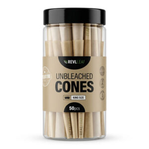 REALLEAF Brown King Size Cones - 50 Cone Tube