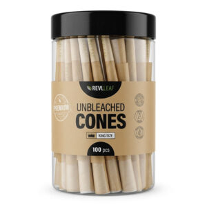 REALLEAF Brown King Size Cones - 100 Cone Tube