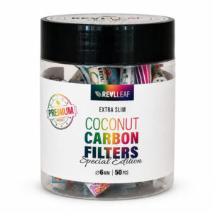 REALLEAF Extra Slim Coconut Charcoal Filters 6 mm - 50 Pack