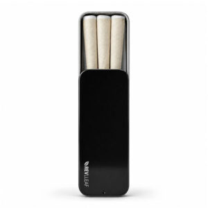 REALLEAF Black Metal Tin for Three King Size Cones