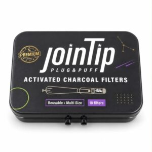 JOINTIP Reusable Coconut Charcoal Filters - Metal Tin (10 Pack)