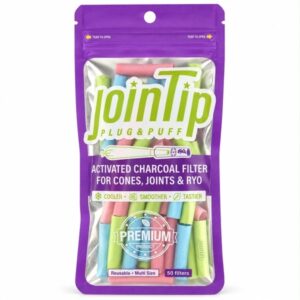 JOINTIP Mixed-Color Reusable Coconut Charcoal Filters - 50 Pack