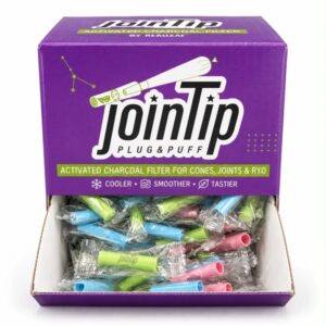 JOINTIP Mixed-Color Reusable Coconut Charcoal Filters - 250 Pack
